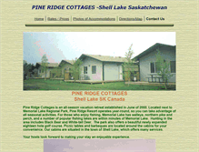 Tablet Screenshot of pineridgecottages.ca
